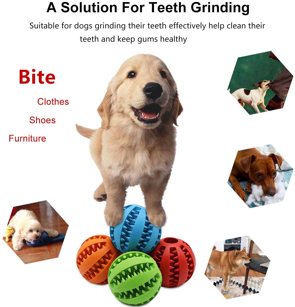 Dog Food Ball Teeth Grinding Toy for Dogs Dog Food Toys for Mental